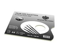 Tear Off Palette - 40 A4 Disposable Palette Sheets - for Oil and Acrylic Painting