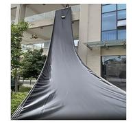 Tear-Resistant Canvas Conveyorused, Heavy Duty Tarpaulin Cargo Handling Slides, Canvas Slide Saves Time and Effort, Canvas Chute for Easy Storage(Black,22x2m/72.2x6.6ft)