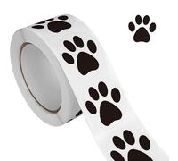 Tear Resistant Dog Paw Stickers Creative Decoration for Diaries Albums Gift Label Party Supplies Projects Stationery Waterproof Pet Label