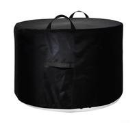 Tear-Resistant Outdoor Fire Bowl Cover 40 Inch Black | Reinforced polyester material, tear-resistant structure, UV stabilized, prevents fading, long-lasting durability
