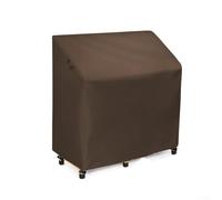 Tear Resistant Outdoor Potting Bench Cover with Adjustable Drawstrings and Windproof Locks for Secure Fit in Various Weather (Coffee)