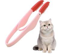 Tear Stain Remover, Pet Eye Grooming Comb for Dogs & Cats, Silicone Brush Head Eye Cleaner Comb with Anti-Slip Handle, Safe & Effective Grooming Tool for Gently Removing Mucus, Stains
