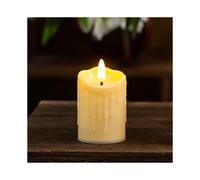 (Tear surface 5*7cm) Electronic candle restaurant wedding Christmas decoration led simulation tear candle light birthday scene layout supplies