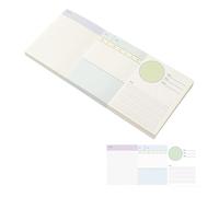 Tearable Note Pad Lined Notepads Sticky Bright Color Tear Resistant Backing Ideal for Whiteboards Notebooks Wall Lined Sticky