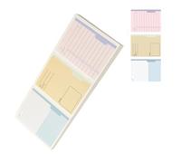 Tearable Note Pad Lined Notepads Sticky Bright Color Tear Resistant Backing Ideal for Whiteboards Notebooks