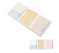 Tearable Note Pad Lined Notepads Sticky Note Bright Color Tear Resistant Backing Ideal for Whiteboards Notebooks Wall Multicolor Lined Notepads