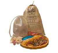 Tearapeo Bath Tea Blend - Love Mix Tub Tea, Natural & Organic Floral with Bath Salts, Organic Bath Soak - Wife Gifts, Mother's Day Gifts, A Gift for Yourself, Up to 2-3 Uses - Handcrafted 350g