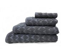 Teardrop 6-Piece Jacquard Towel Set - Charcoal Grey