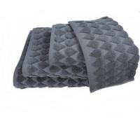 Teardrop 600Gsm Heavyweight Cotton 2 Pack Hand Towel Charcoal Grey