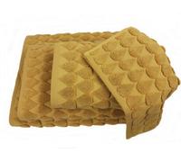 Teardrop 600Gsm Heavyweight Cotton Jacquard Bath Sheet Ochre