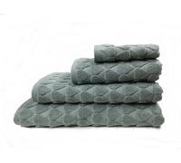 Teardrop 600Gsm Heavyweight Cotton Jacquard Bath Towel Jadeite Green