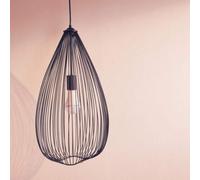 Teardrop Black Finish Pendant Light | Lavis