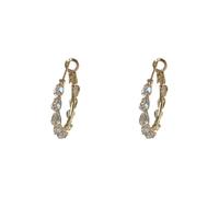 teardrop C-shaped earrings for women, small group design, light luxury, fashionable and atmospheric