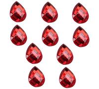 Teardrop Crystal Beads Jewels Embelishments Crown Headpiece Supplies Plated Back Faceted Bead and Rhinestones