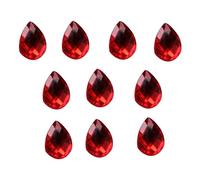 Teardrop Crystal Beads Jewels Embelishments Crown Headpiece Supplies Plated Back Faceted Bead and Rhinestones