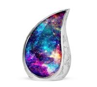 Teardrop Galaxy Large Memorial Urn for Human Ashes - Adult Male & Female