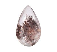 Teardrop Healing Stone | Ghost Phantom Crystal | Green Moss Agate Healing Stone Collection for Geometry Balancing