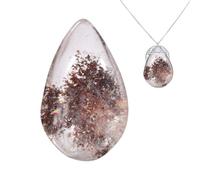 Teardrop Healing Stone - Teardrop Pendant,Green Moss Agate Healing Stone Collection for Geometry Balancing