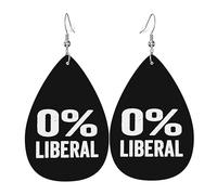 Teardrop Leather Earring 0% Liberal Drop Leather Earrings Lightweight Teardrop Dangle Earrings Trendy For Daily Wear Party 2 Pairs
