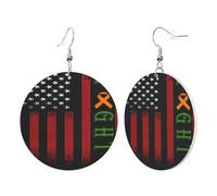 Teardrop Leather Earring Fight Leukemia Awareness Ornament Tear Drop Earring Lightweight For Wife Birthday Anniversary Party