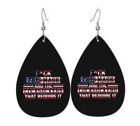 Teardrop Leather Earring Fuck This Mask And The Cocksuckers That Require It Tear Drop Earring Fashion Drop Leather Earrings Ornament For Anniversary Women Girls 2 Pairs