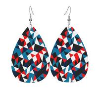Teardrop Leather Earring Mid Century Fifties Modern Atom Retro Tear Drop Earring Trendy Drop Leather Earrings Stylish And Beautiful For Daily Wear For Birthday For Women Girls