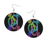 Teardrop Leather Earring Rainbow Gay Pride Lgbd Tear Drop Earring Ornament Teardrop Dangle Earrings Stylish And Beautiful For Daily Wear For Birthday For Women Girls
