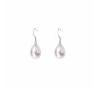 Teardrop Pearl Earrings Wedding Bridal Gold Silver Plated Vintage Elegant Waterdrop Simulated White Pearls Dangle Drop Earrings for Women Minimalist Birthday Prom Party Fashion Jewelry Gifts, Copper