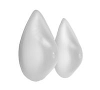 Teardrop Silicone Breast Prosthesis - Realistic Fake Breasts with Small Nipples for Mastectomy & Gender Reassignment, Post-Surgery - Comfortable, Natural-Looking Chest Pads - Transparent (A Pair-XXL)
