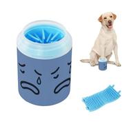 Tearful Sad Look Portable Paw Cleaning Cup Soft Silicone Brush Pets Grooming Supplies for Small Medium Large Breed Dogs/Cats