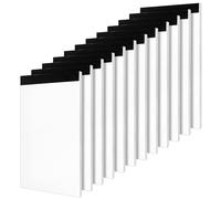 Tearmier 12 Pack A7 Pocket Notepad, Blank Post It Notes, White Notepad Paper,Small Paper Pad, Bulk A7 Journal Notebooks for Writting, Drawing,Math, Sketching(Each 30Sheets,Total 720 Pages)