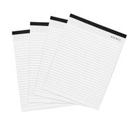 Tearmier 4 Pack A4 Notebook, Lined Post It Notes, Memo Notepad Lined Paper, A4 Paper Pad, Large A4 Journal Notebooks for Writting, Drawing,Math, Sketching(Total 80 Pages)