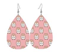 Tears Drop Down Ears Pendant Leather Earringsanimal Cat Cartoon Christmas Halloween Woman Fashion Gifts Party Dangle Women Friends Wedding