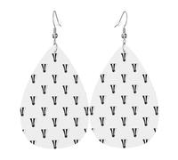 Tears Drop Down Ears Pendant Leather Earringsbadminton In Black And White Christmas Halloween Woman Fashion Gifts Party Dangle Women Friends Wedding