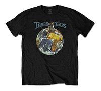 Tears for Fears T Shirt Rule The World Band Logo Official Mens Black S