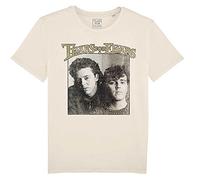 TEARS FOR FEARS T Shirt Throwback Photo Band Logo Official Natural XXL