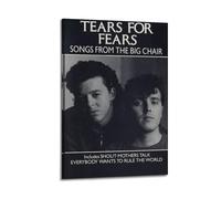 Tears For Fearssongs From The Big ChairArtist Album Cover Poster Canvas Painting Poster Oil Painting Print Poster Art Album Home Painting Living Room Decoration Canvas Art Deco Wall Decoration08x12inc