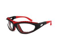 Tears Free Onion Glasses Anti-Tear Free Cutting Chopping Eye Protect Cooking BBQ Kitchen Gadget Goggle (red)