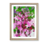 Tears In Heaven Abstract Framed Wall Art Print A2 Oak