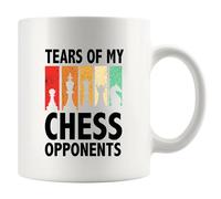 Tears Of My Chess Opponents Chess Gifts Player Coach Chess Lover Dad Boyfriend Husband Brother Ceramic Mug 11 oz White
