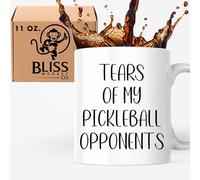 Tears Of My Pickleball Opponent Coffee Mug - Pickleball Mug - Pickle Ball Gifts for Men and Women - 11 Ounce - Gifts for Pickleball Lovers - Printed On Both Sides - Microwave and Dishwasher Safe