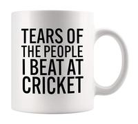 Tears Of The People I Beat At Cricket Funny Cricket Gifts For Coach Team Players Friends Brother Boyfriend Son From Mom Girlfriend Ceramic Coffee Mug White 11 oz