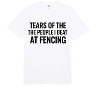 Tears of The People I Beat at Fencing Comfort Colors Adult Heavyweight T-Shirt