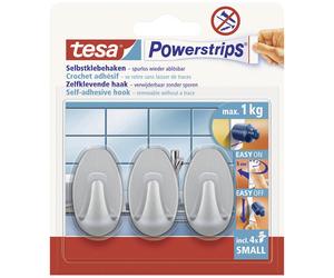 teas 58047-00002-20 POWERSTRIPS Vario Curtain Hooks Brown 4pieces ...