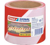 teas 58137-00-00 Signal Tape 100m x 80mm Red/White UV Resistant
