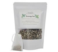 TeaSaint Zenergy Tea - Green Tea & Ginseng Herbal Energy Blend | Lemongrass, Ginger, Peppermint & Orange Peel | Natural Lift, Focus & Vitality | 100g Loose Leaf (≈30-60 Cups)