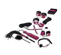 Tease & Please Master & Slave Bondage Game - BDSM Couples Games with 13 Sex Toys and Accessories - Erotic Sets & Games for an Exciting Game Night with Your Partner - Pink