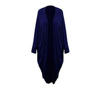 Tease Women's Batwing Waterfall Cocoon Open Long Kimono Cardigan Maxi Shawl 8-26 4 Sold in The Last 24 Hours (Navy, 12)
