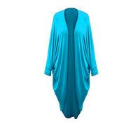Tease Women's Batwing Waterfall Cocoon Open Long Kimono Cardigan Maxi Shawl 8-26 4 Sold in The Last 24 Hours (Torquoise, 22)