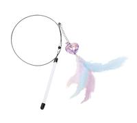 Teaser Wand for Cats | 80 cm Realistic Interactive Game, Colourful Teaser Wand, for Home Exercise, Daily Enrichment, Indoor Play Relaxation Routine for Puppies